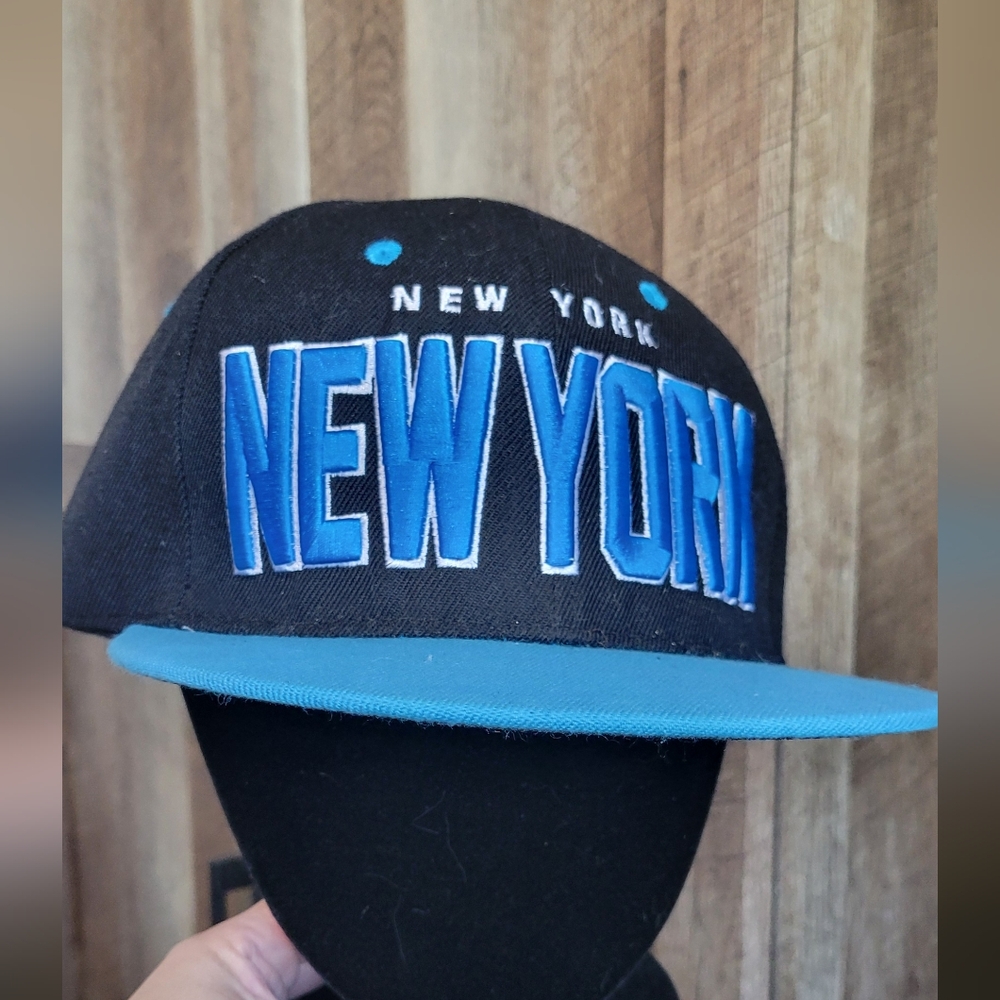 New York Black and Blue Snapback Hat
